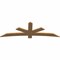 Ekena Millwork Alberta Smooth Timber Gable Bracket, Western Red Cedar, 84"W x 28"H x 1 1/2"D x 5 1/2"F, 8/12 Pitch GBW084X28X0206ALB00SWR - alternate 5